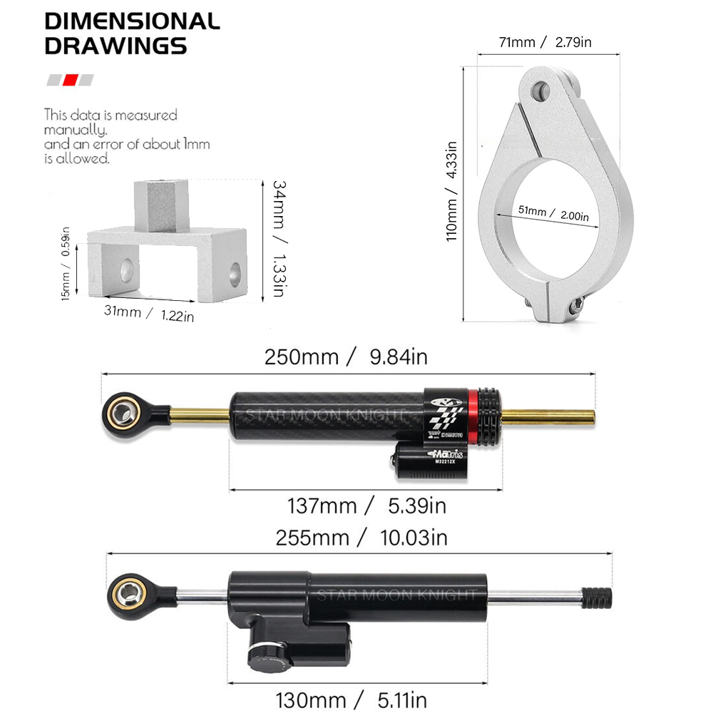 For BMW F800GS shock absorber bracket installation kit 08-17
