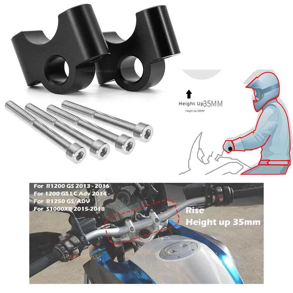 For BMW R1200GS R1250GS S1000XR handle bar heightening kit