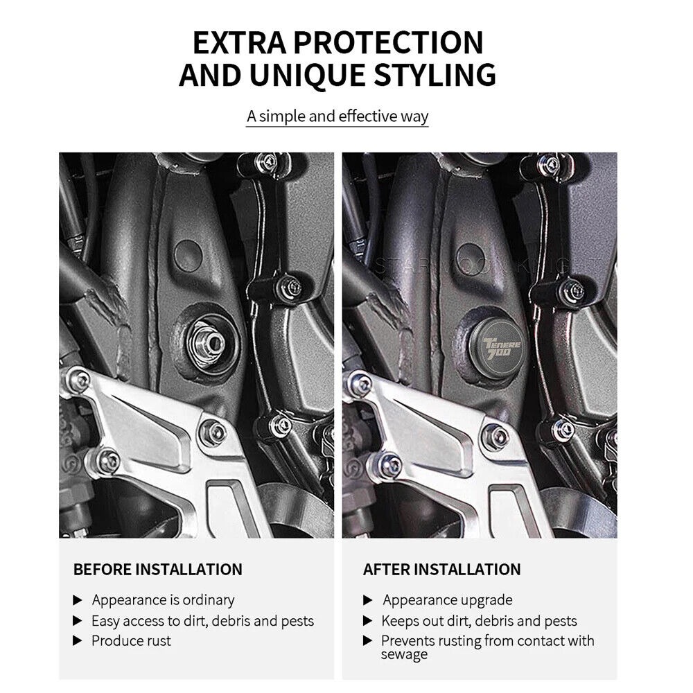 For Yamaha Tenere700 19-22 frame hole cover cap