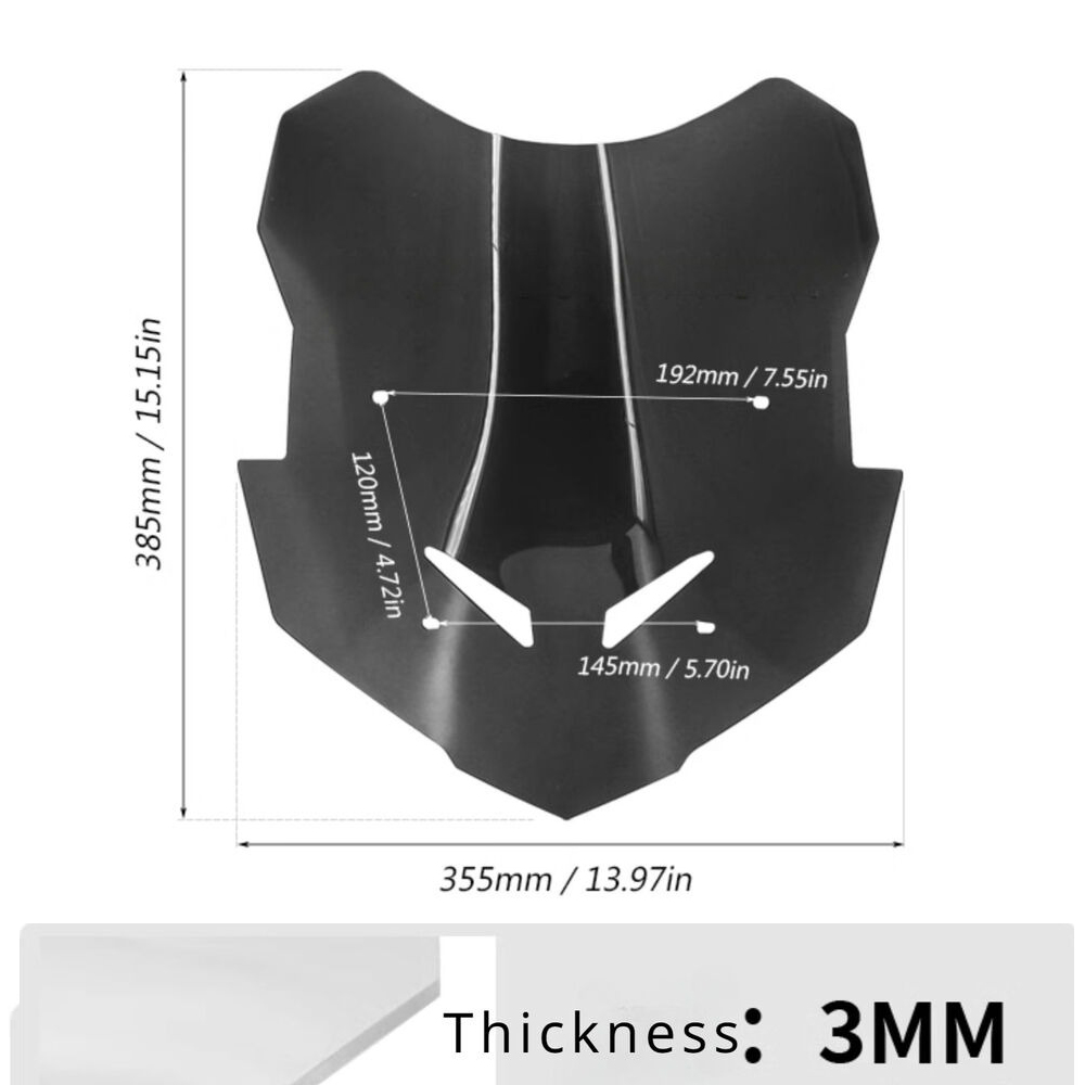 For Yamaha MT09 Tracer 9GT 2021 front windshield on a motorcycle