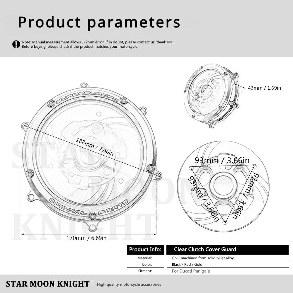 For Ducati Panigale 959 1199 1299 clutch cover