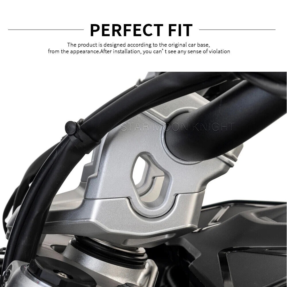 Handle Bar Clamp Raised Extend Handlebar Mount Riser For BMW R1300GS 2024-