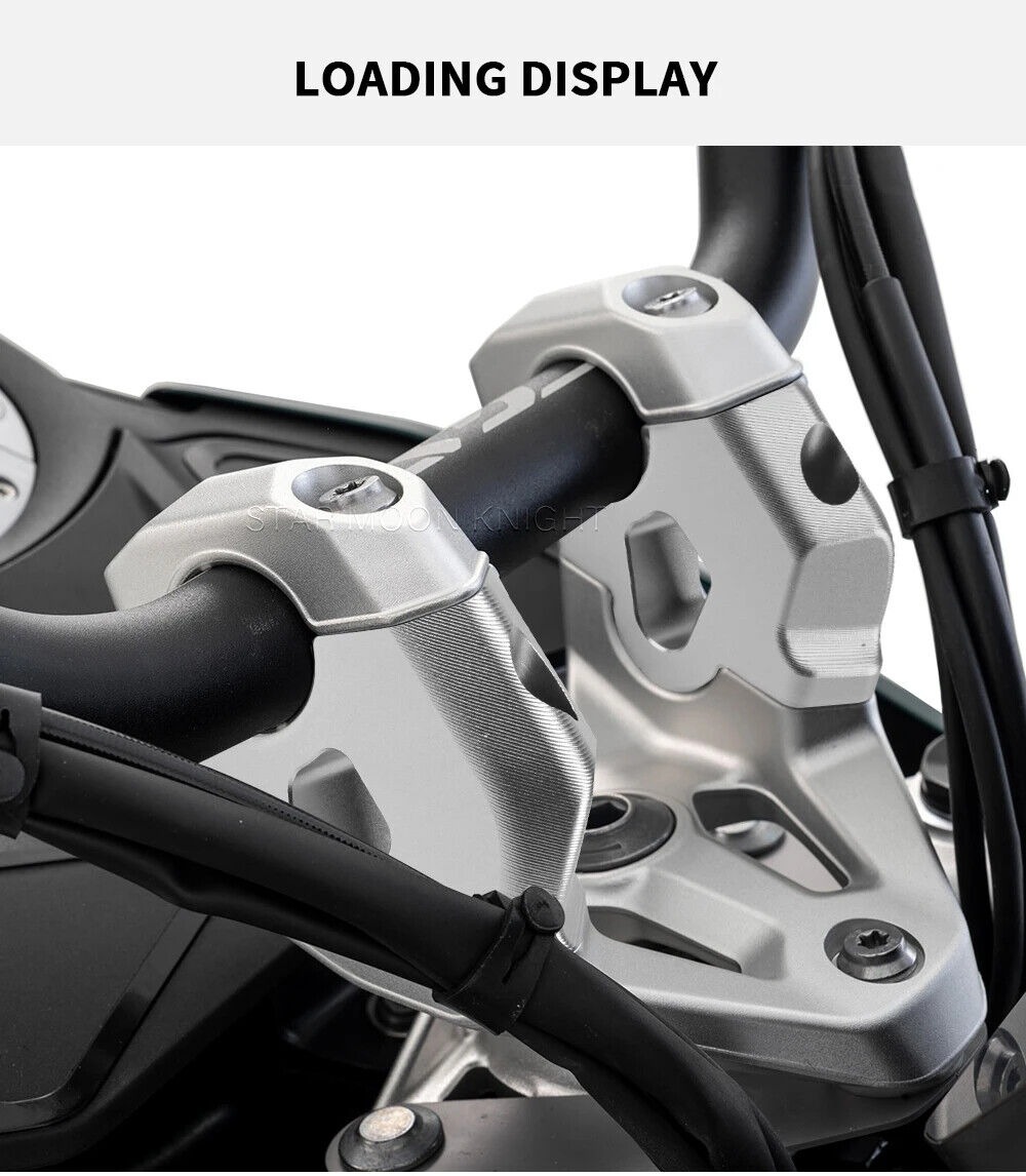 Handle Bar Clamp Raised Extend Handlebar Mount Riser For BMW R1300GS 2024-