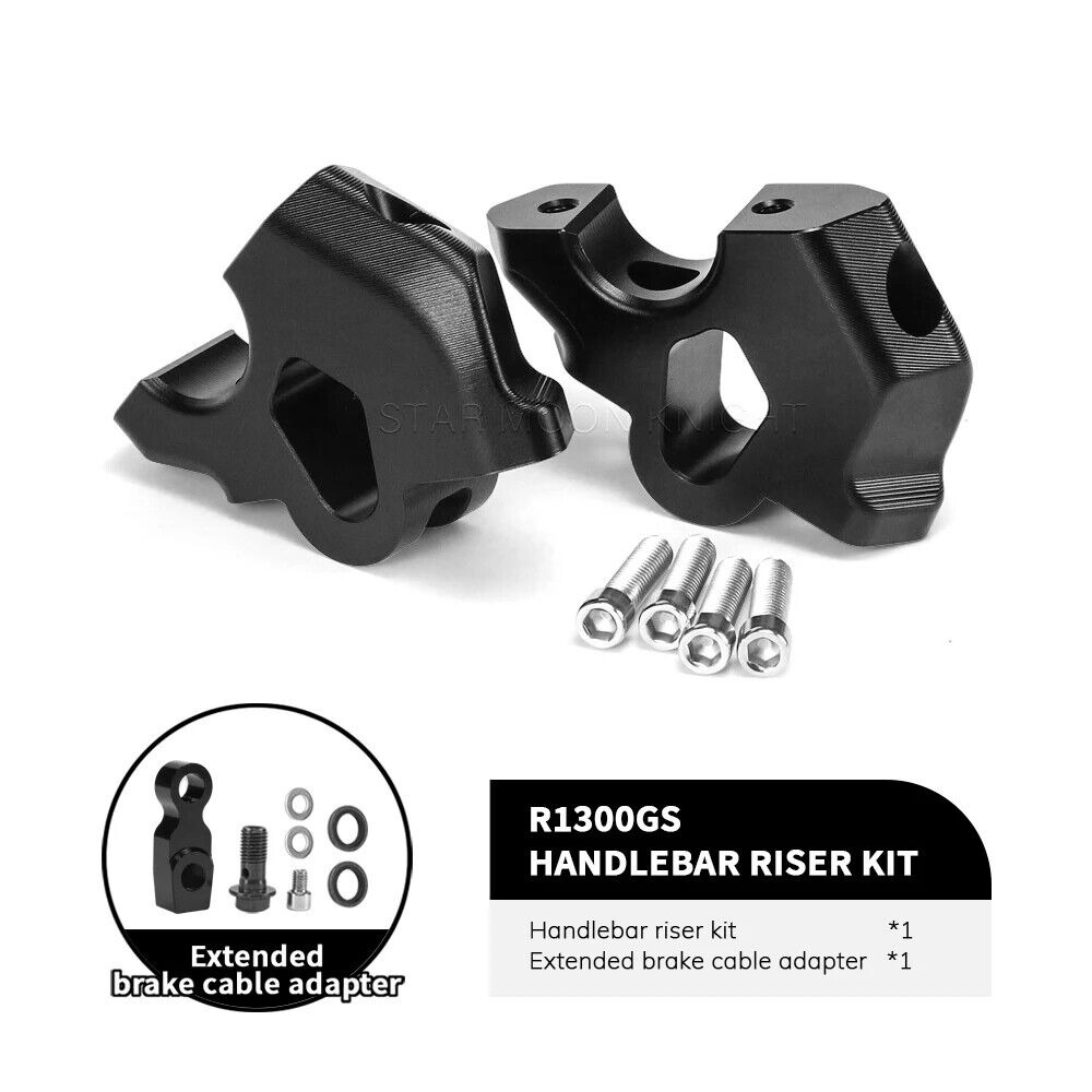 Handle Bar Clamp Raised Extend Handlebar Mount Riser For BMW R1300GS 2024-