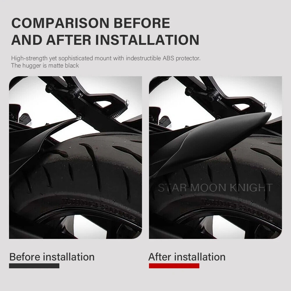 Motorcycle Rear Mudguard Extender / Fender Extension For Yamaha Tracer 9 2021 -