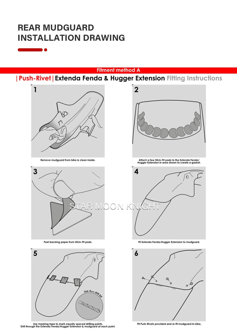 Motorcycle Rear Mudguard Extender / Fender Extension For Yamaha Tracer 9 2021 -