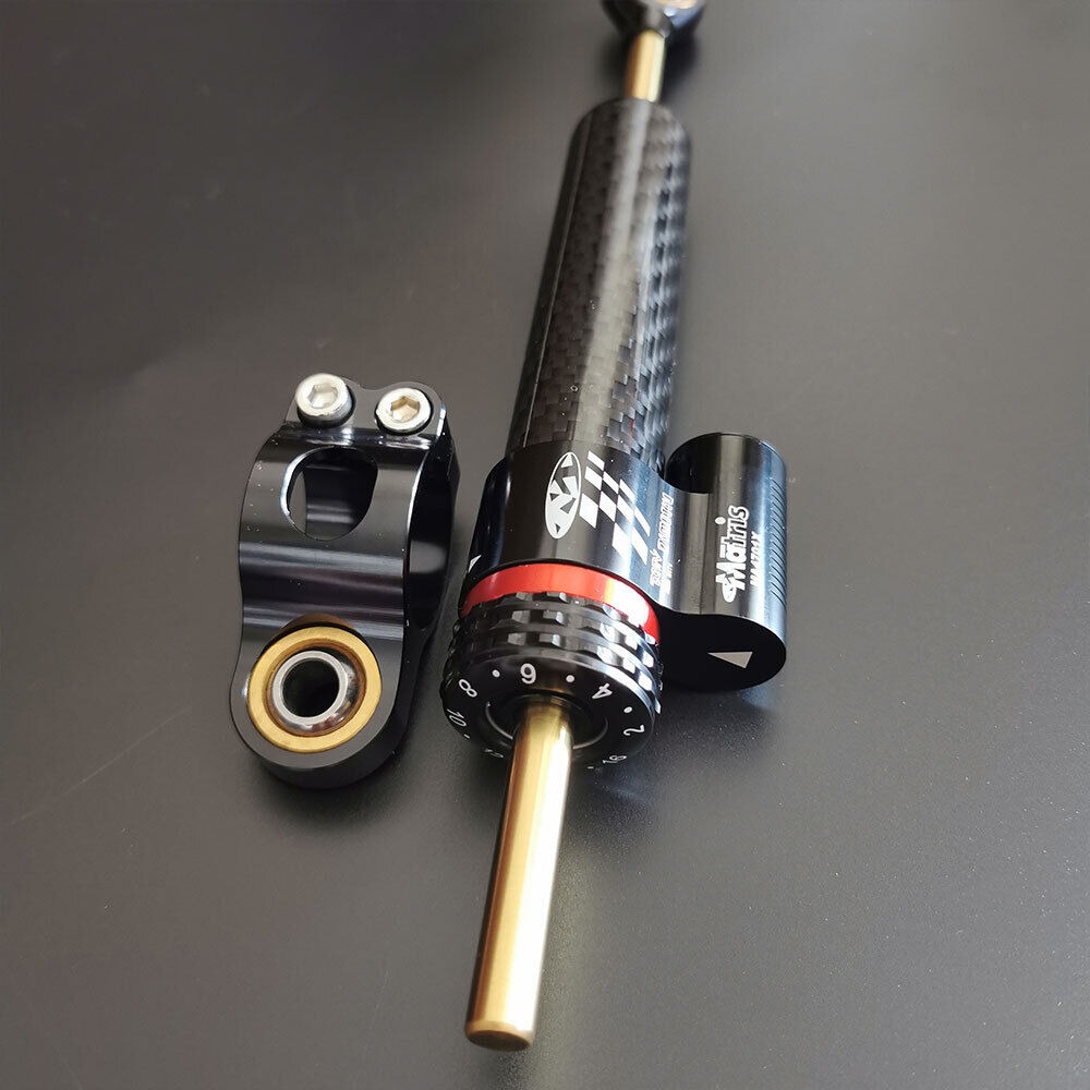 9.8 Inch Adjust Carbon Fiber Steering Damper Stabilizer For Yamaha MT09 MT07 YZF