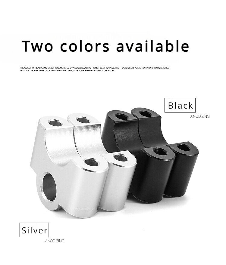 35 mm CNC Handlebar Risers Fat Bar Mount Clamp For BMW R1200GS R1250GS S1000XR