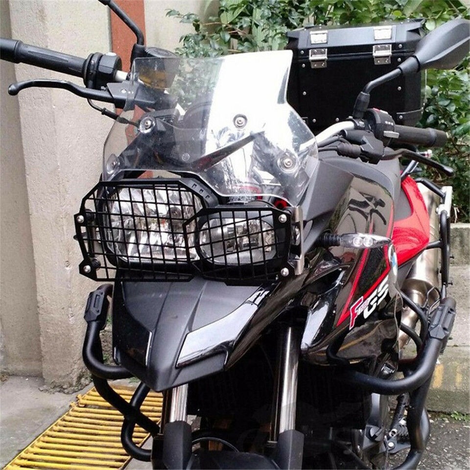 Black Headlight Grill Guard Protector Cover For BMW F800GS F650GS F700GS 08-2017