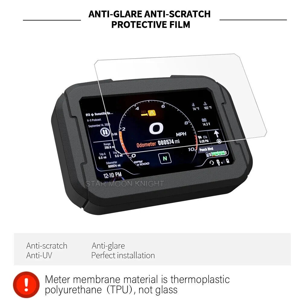 TFT Instrument Screen Cover + Protection Meter Screen Film For Pan America 1250