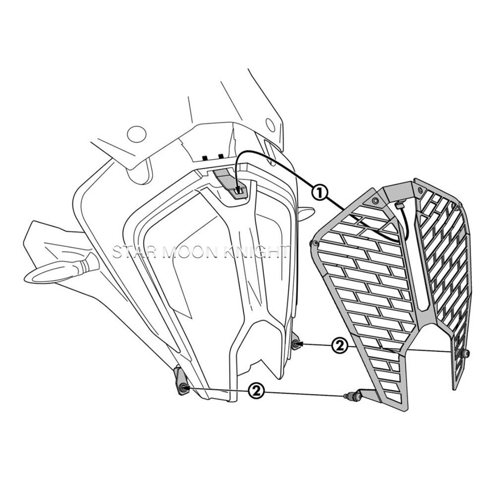 New Grille Guards Headlight Protector Cover For 1290 Super Adventure S/R 2021-